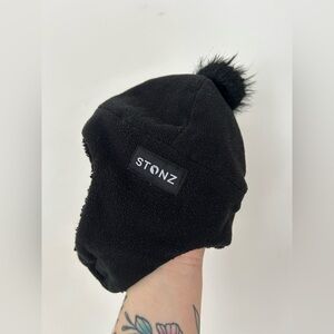 Stonz Fleece Hat 18-24 Months Black